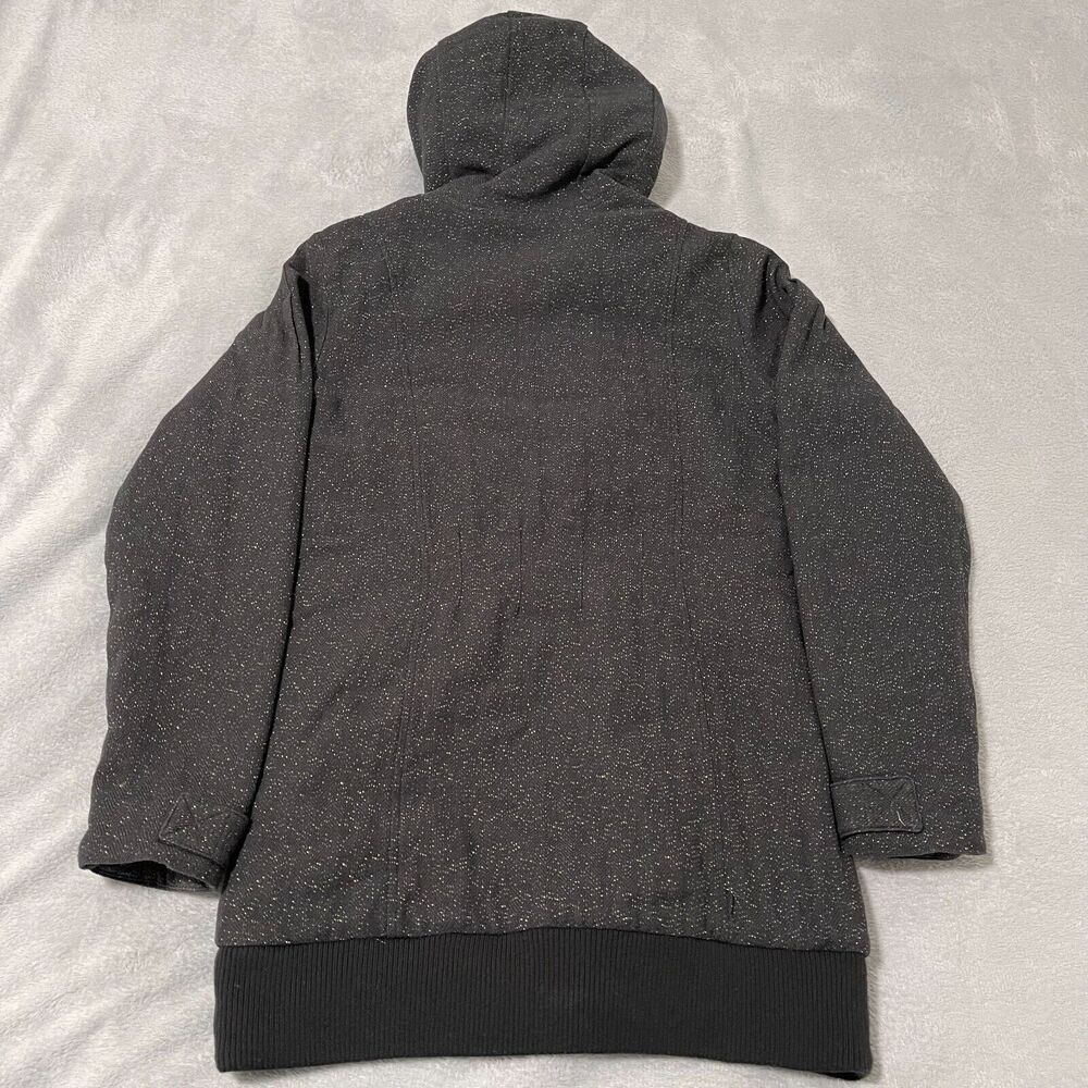 Adidas Respect M.E. Missy Elliott Black Gold Herringbone Toggle Jacket Hooded 38 - Picture 10 of 13